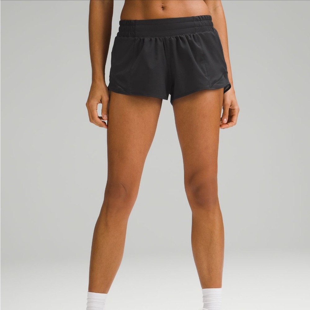 LULULEMON black hotty hots 2.5 size 4